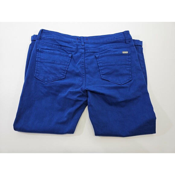 Dear John 30 Tapered Leg Folded Cuff Denim Jeans Mid Rise Stretch Mom Blue EUC - Picture 4 of 7